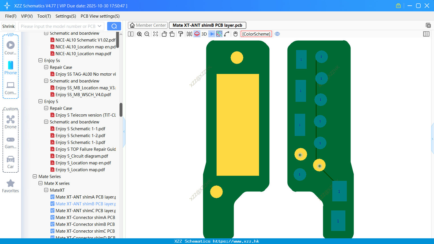 Huawei Mate XT-ANT ShimB PCB Layer